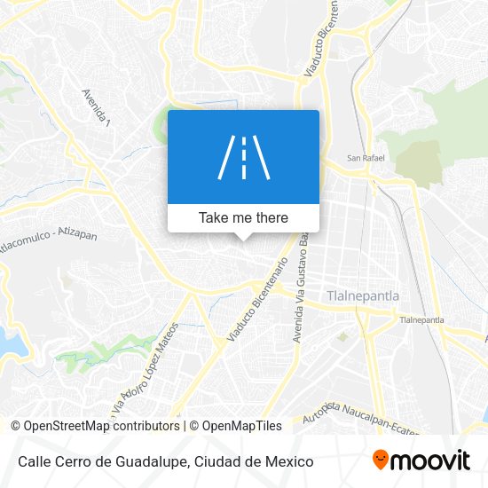 Mapa de Calle Cerro de Guadalupe