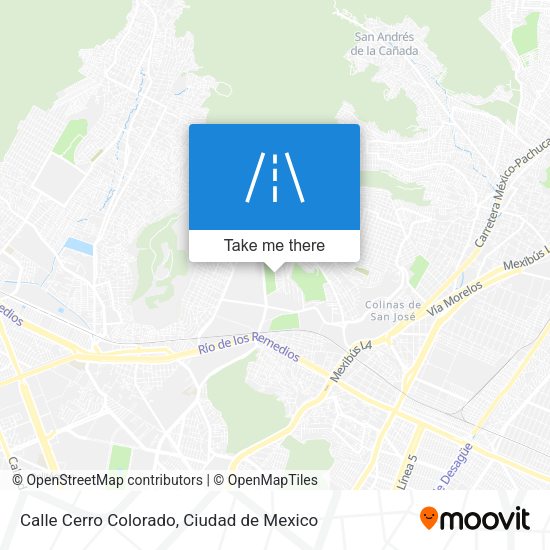 Calle Cerro Colorado map