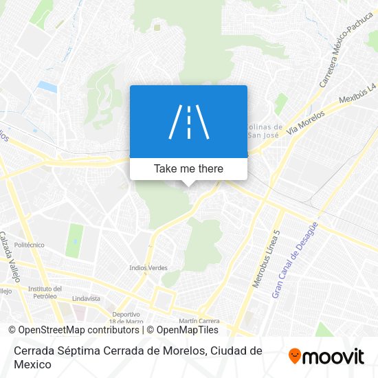 Mapa de Cerrada Séptima Cerrada de Morelos