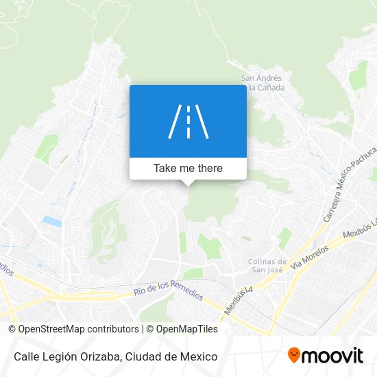 Mapa de Calle Legión Orizaba
