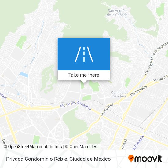 Mapa de Privada Condominio Roble