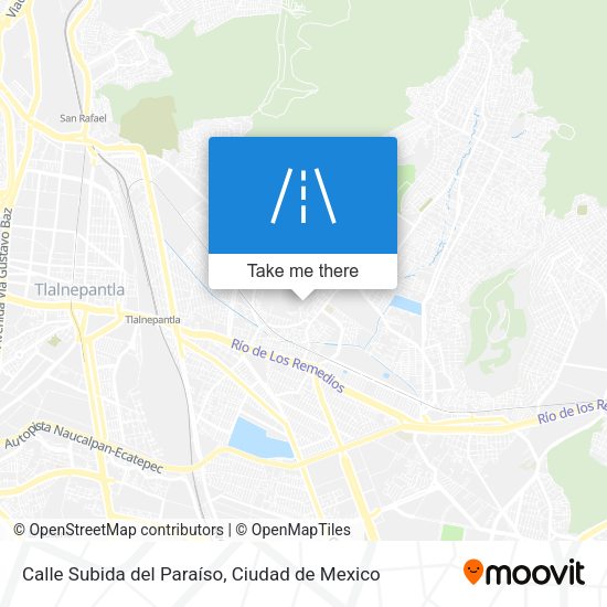 Mapa de Calle Subida del Paraíso