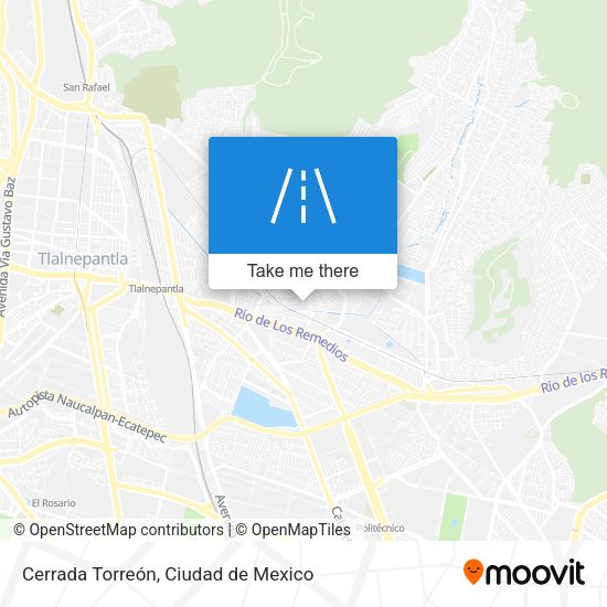 Mapa de Cerrada Torreón
