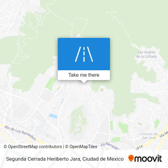 Mapa de Segunda Cerrada Heriberto Jara