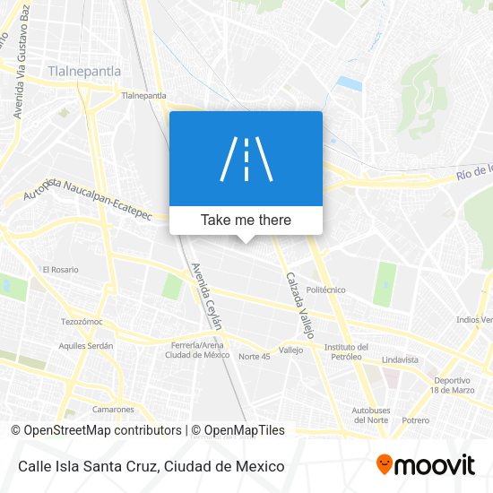 Mapa de Calle Isla Santa Cruz