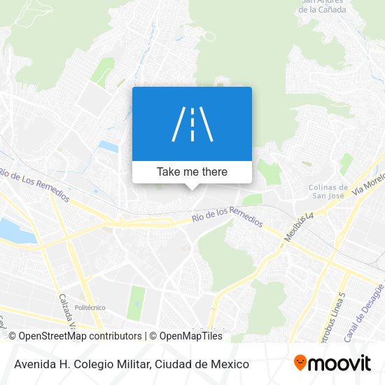 Avenida H. Colegio Militar map