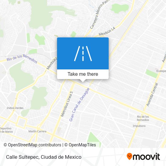 Mapa de Calle Sultepec