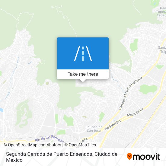 Segunda Cerrada de Puerto Ensenada map