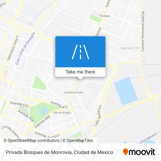 Privada Bosques de Monrovia map