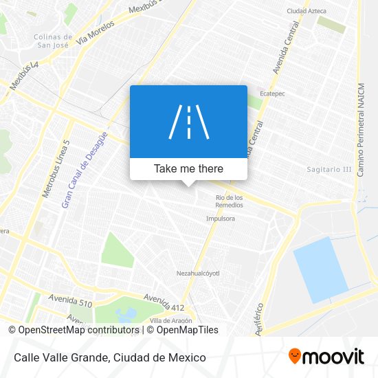 Calle Valle Grande map