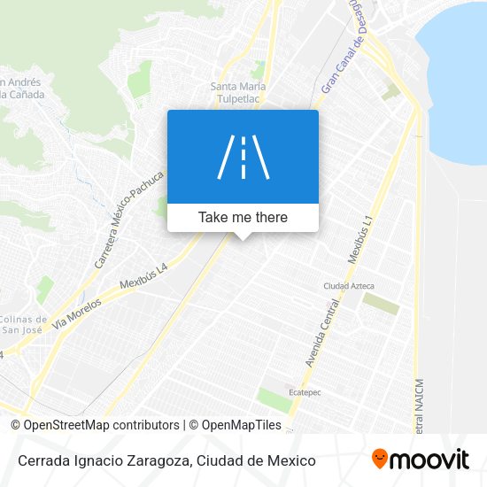 Cerrada Ignacio Zaragoza map