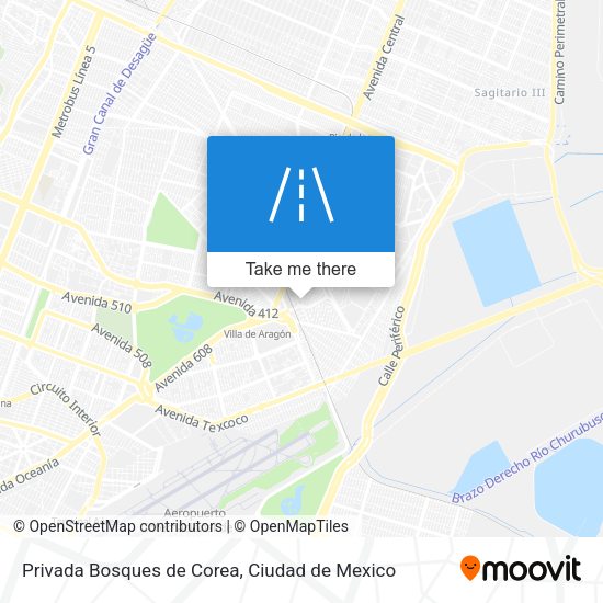 Privada Bosques de Corea map