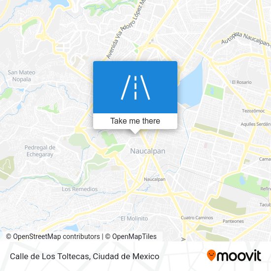 Calle de Los Toltecas map