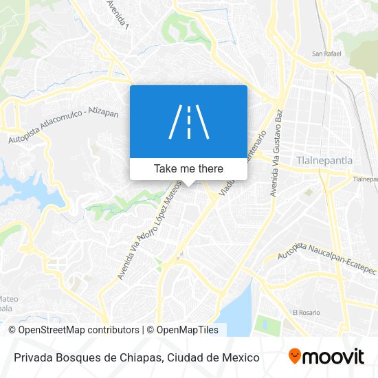 Privada Bosques de Chiapas map