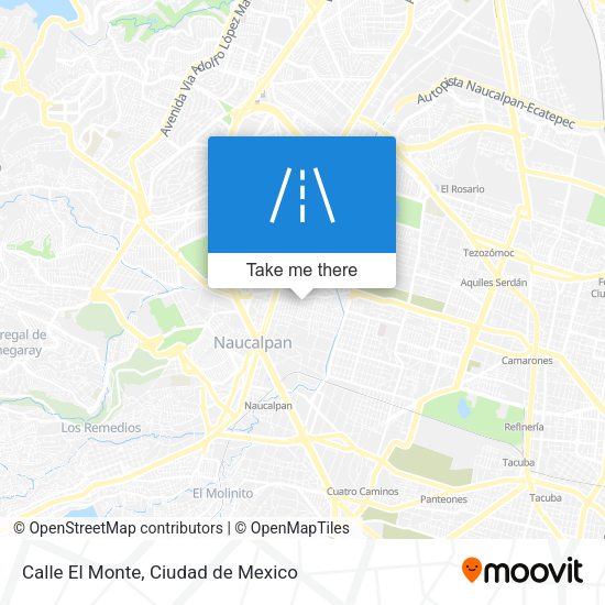 Calle El Monte map