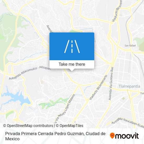 Mapa de Privada Primera Cerrada Pedro Guzmán
