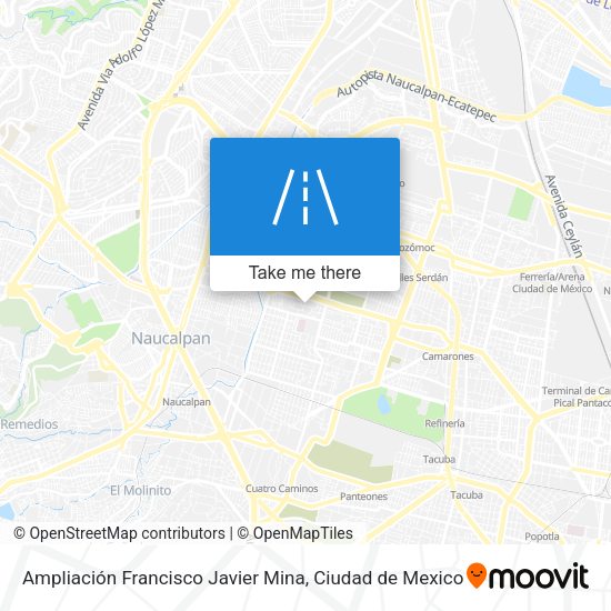 Ampliación Francisco Javier Mina map