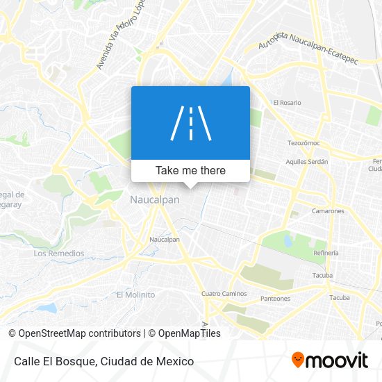 Mapa de Calle El Bosque
