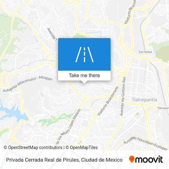 Mapa de Privada Cerrada Real de Pirules