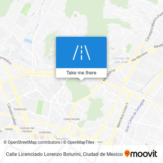 Calle Licenciado Lorenzo Boturini map