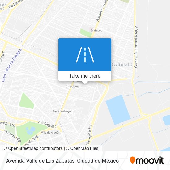 Avenida Valle de Las Zapatas map