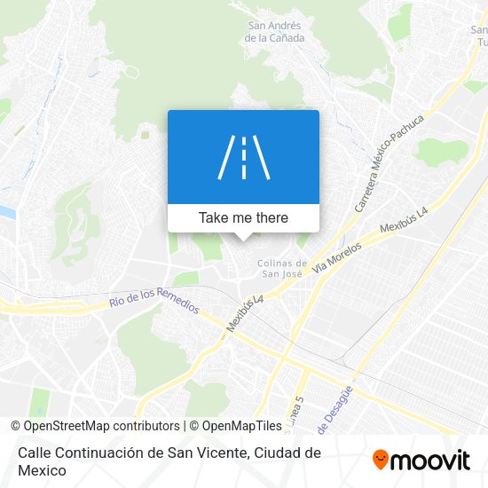 Calle Continuación de San Vicente map
