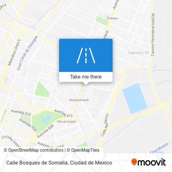 Calle Bosques de Somalia map