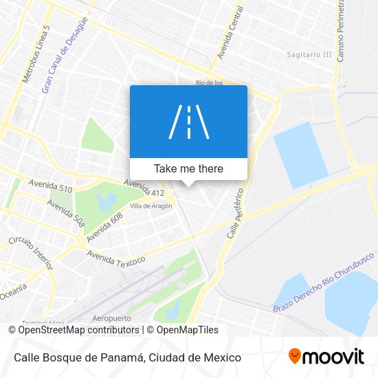 Mapa de Calle Bosque de Panamá