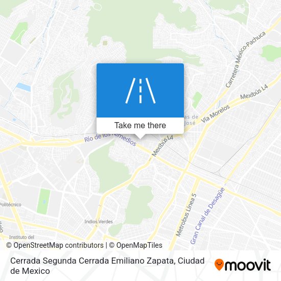 Cerrada Segunda Cerrada Emiliano Zapata map
