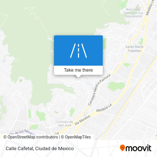 Calle Cafetal map