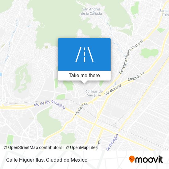 Calle Higuerillas map