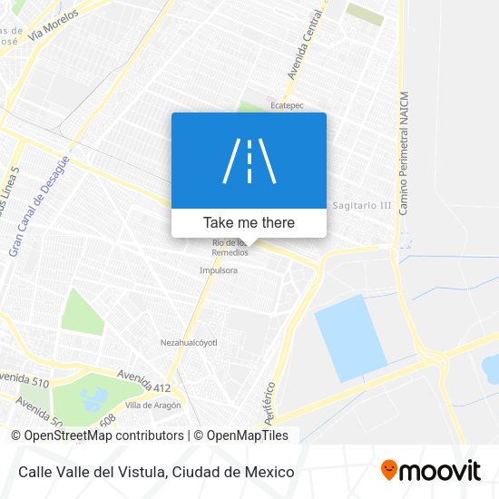 Calle Valle del Vistula map