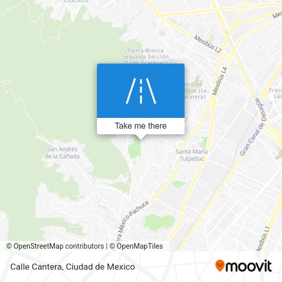 Mapa de Calle Cantera