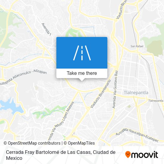 Mapa de Cerrada Fray Bartolomé de Las Casas