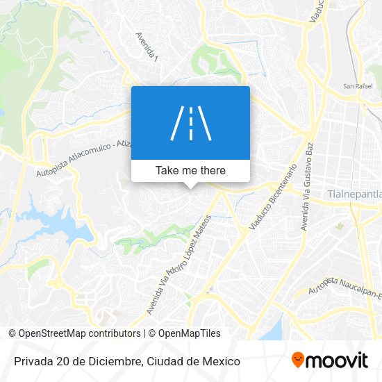 Privada 20 de Diciembre map
