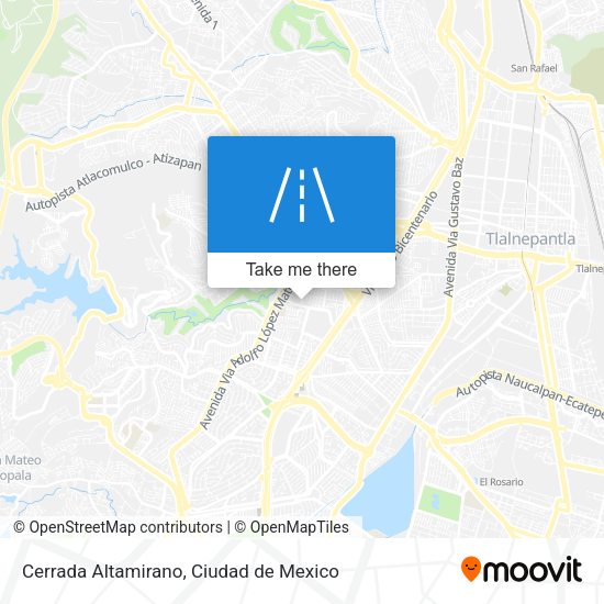 Mapa de Cerrada Altamirano