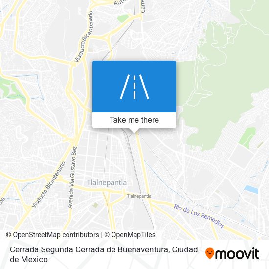 Mapa de Cerrada Segunda Cerrada de Buenaventura
