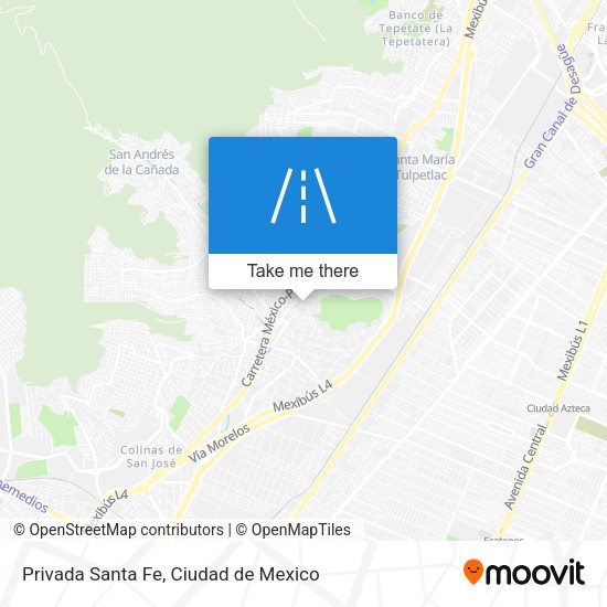 Privada Santa Fe map