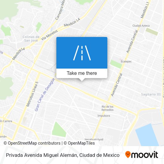Privada Avenida Miguel Alemán map