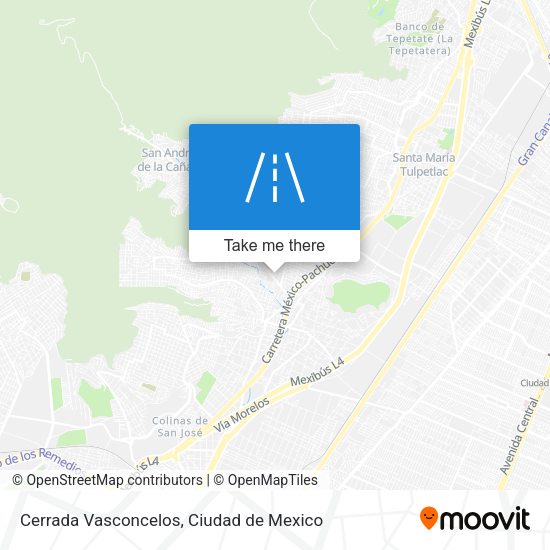 Cerrada Vasconcelos map