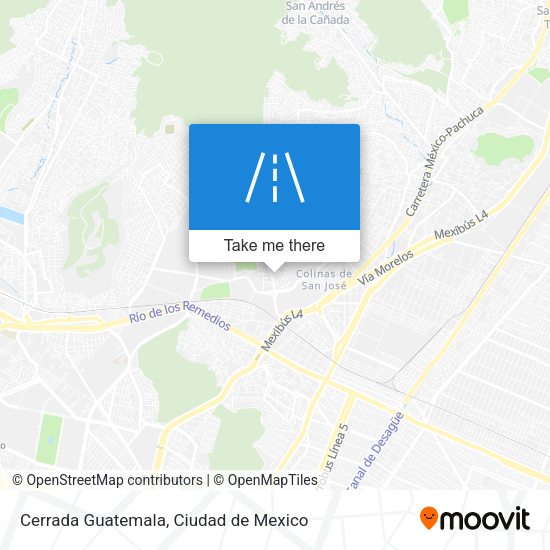 Mapa de Cerrada Guatemala