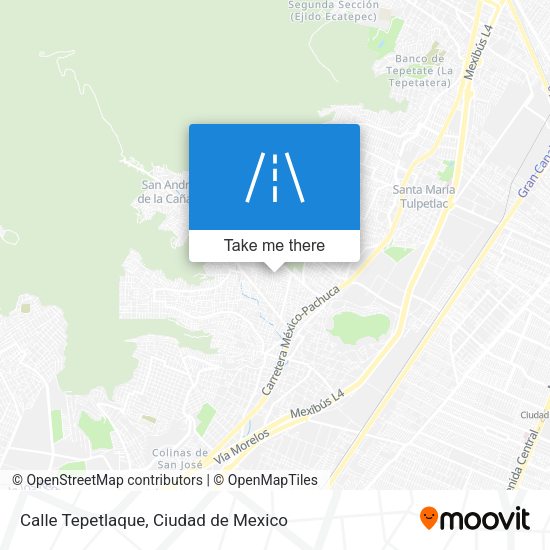 Mapa de Calle Tepetlaque