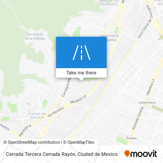 Mapa de Cerrada Tercera Cerrada Rayón