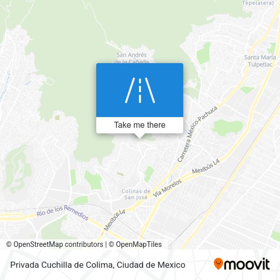 Privada Cuchilla de Colima map