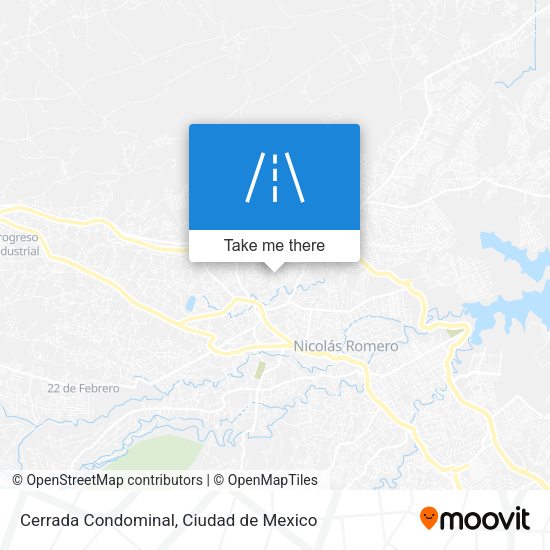 Cerrada Condominal map