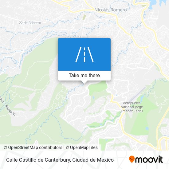 Mapa de Calle Castillo de Canterbury