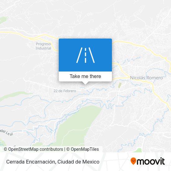 Cerrada Encarnación map