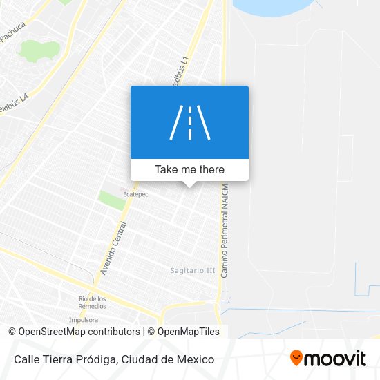Mapa de Calle Tierra Pródiga