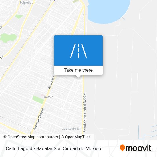 Calle Lago de Bacalar Sur map