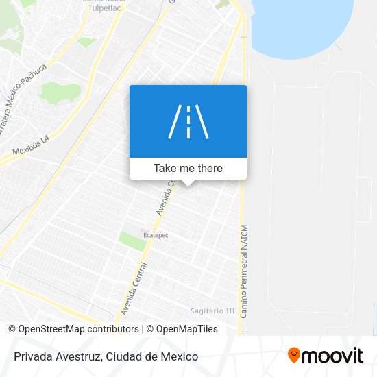 Privada Avestruz map